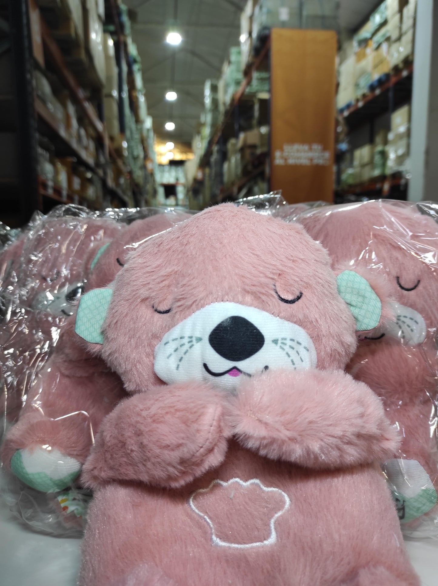 Peluche relajante para bebé que simula respiración ( nutria rosa ) - additional image 5