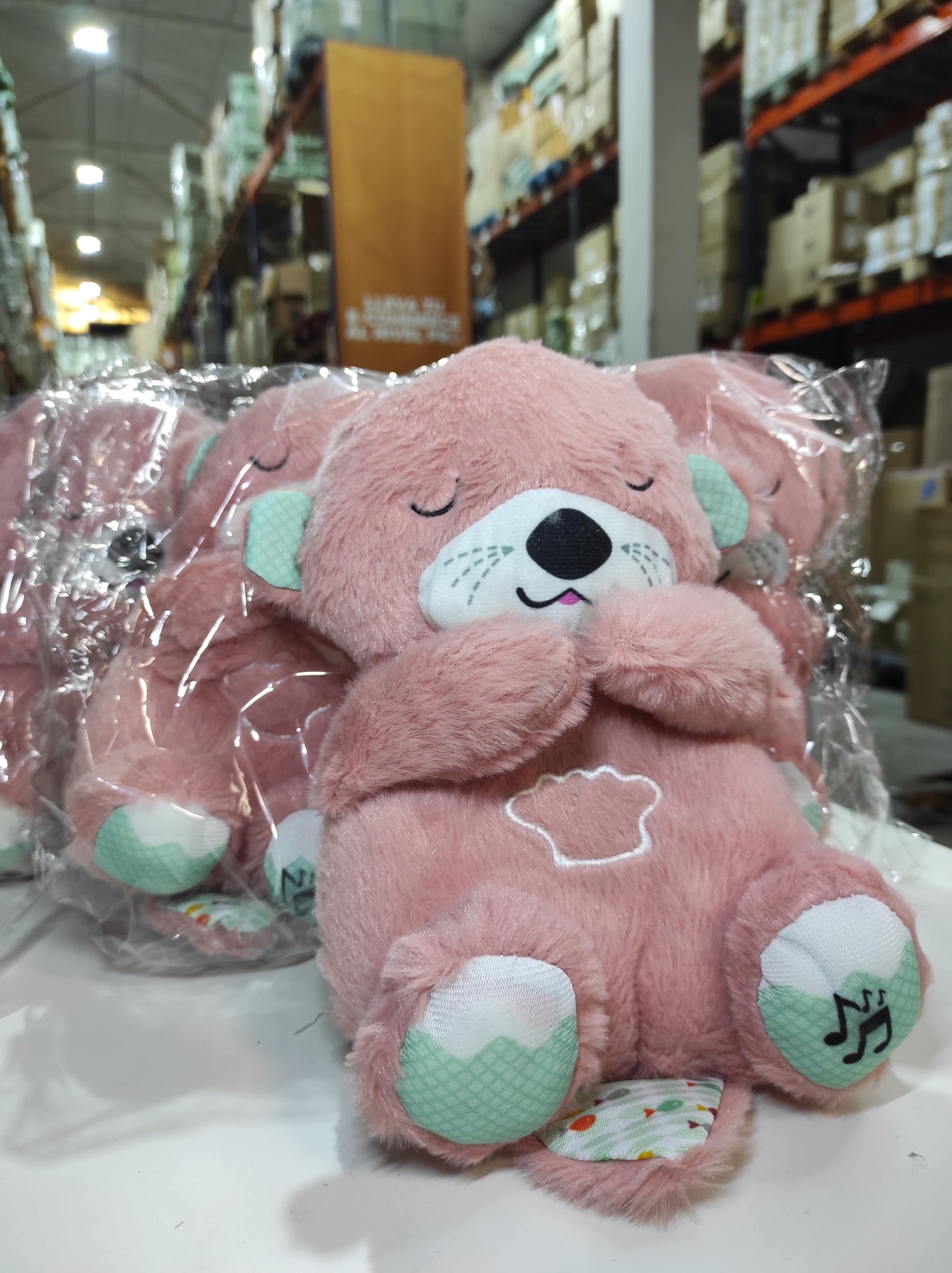 Peluche relajante para bebé que simula respiración ( nutria rosa ) - additional image 6