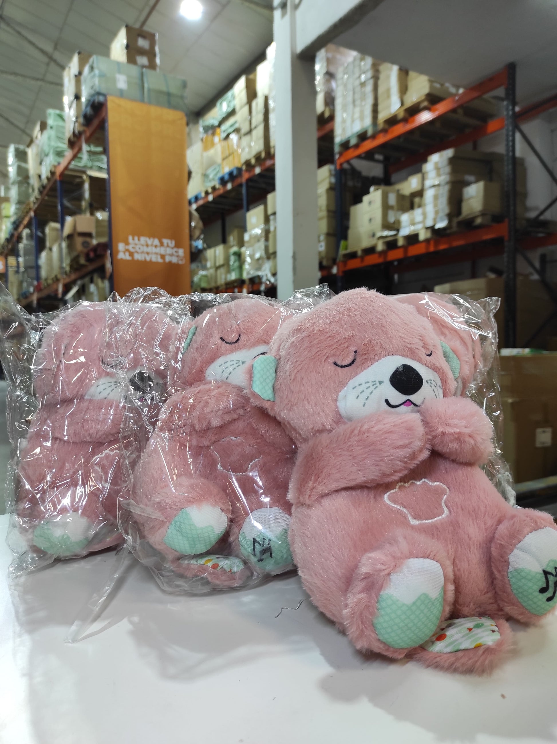 Peluche relajante para bebé que simula respiración ( nutria rosa ) - additional image 7