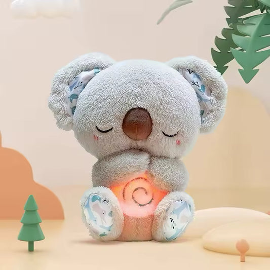 Peluche relajante para bebé que simula respiración (Koala gris)